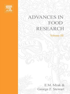 cover image of Advances in Food Research
